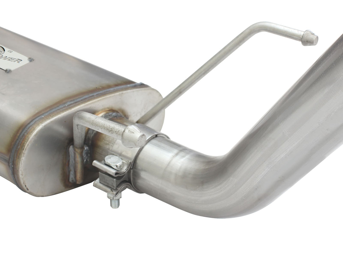 Mach Force-Xp 2-1/2 Inch 409 Stainless Steel Cat-Back Exhaust System w/ Tip Toyota Tacoma 13-15 L4-2.7L aFe Power-3