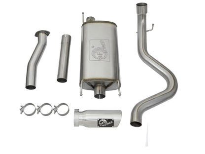 Mach Force-Xp 3 Inch 409 Stainless Steel Cat-Back Exhaust System w/ Tip Toyota Tacoma 16-23 V6-3.5L aFe Power-6