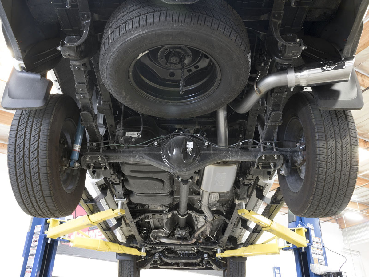 Mach Force-Xp 3 Inch 409 Stainless Steel Cat-Back Exhaust System w/ Tip Toyota Tacoma 16-23 V6-3.5L aFe Power-7