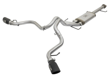 Mach Force-Xp 2-1/2 Inch to 3 Inch 409 Stainless Steel Cat-Back Exhaust w/Polish Tip Toyota Fj Cruiser 07-18 V6-4.0L aFe Power-1