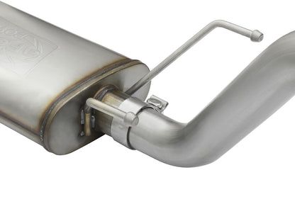 Mach Force-Xp 2-1/2 Inch 409 Stainless Steel Cat-Back Exhaust System w/ Tip Toyota Tacoma 05-12 L4-2.7L aFe Power-12