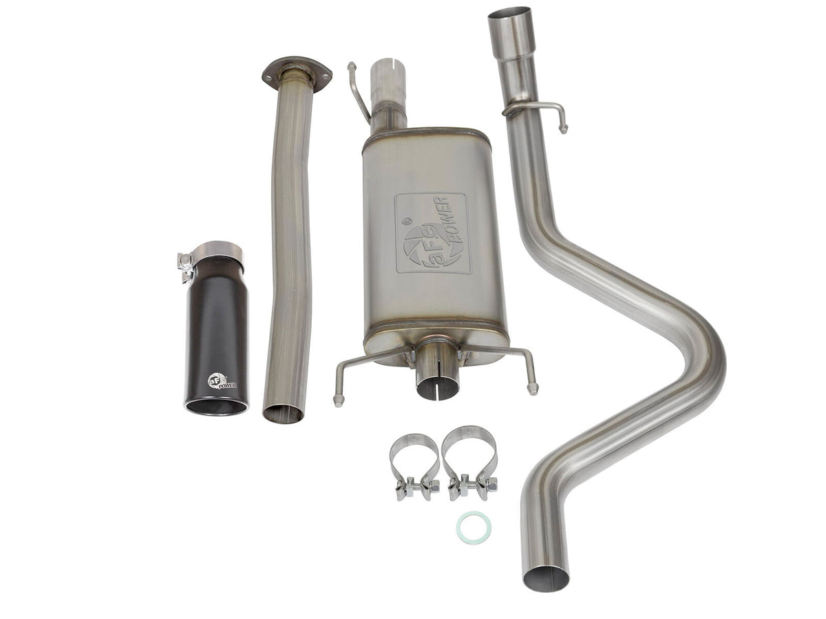 Mach Force-Xp 2-1/2 Inch 409 Stainless Steel Cat-Back Exhaust System w/ Tip Toyota Tacoma 05-12 L4-2.7L aFe Power-14