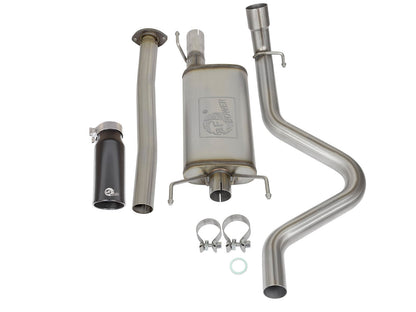 Mach Force-Xp 2-1/2 Inch 409 Stainless Steel Cat-Back Exhaust System w/ Tip Toyota Tacoma 05-12 L4-2.7L aFe Power-14