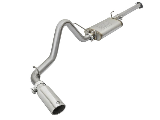 Mach Force-Xp 2-1/2 Inch 409 Stainless Steel Cat-Back Exhaust System w/ Tip Toyota Tacoma 05-12 L4-2.7L aFe Power