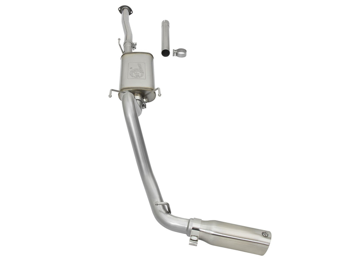 Mach Force-Xp 2-1/2 Inch 409 Stainless Steel Cat-Back Exhaust System w/ Tip Toyota Tacoma 05-12 L4-2.7L aFe Power-1
