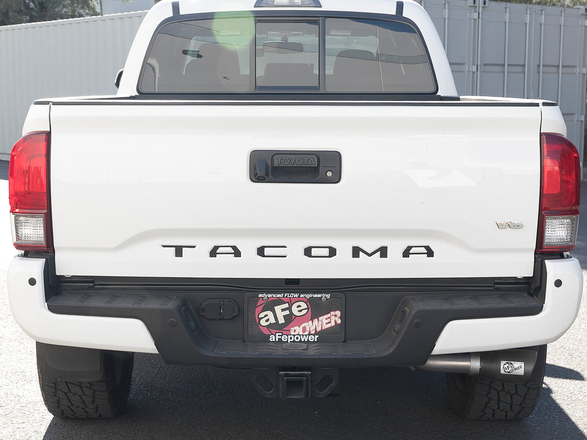 Mach Force-Xp 2-1/2 Inch 304 Stainless Steel Cat-Back Exhaust w/Tips Toyota Tacoma 16-23 L4-2.7L/V6-3.5L aFe Power-11