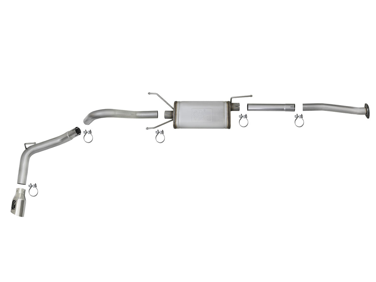 Mach Force-Xp 2-1/2 Inch 304 Stainless Steel Cat-Back Exhaust w/Tips Toyota Tacoma 16-23 L4-2.7L/V6-3.5L aFe Power-3