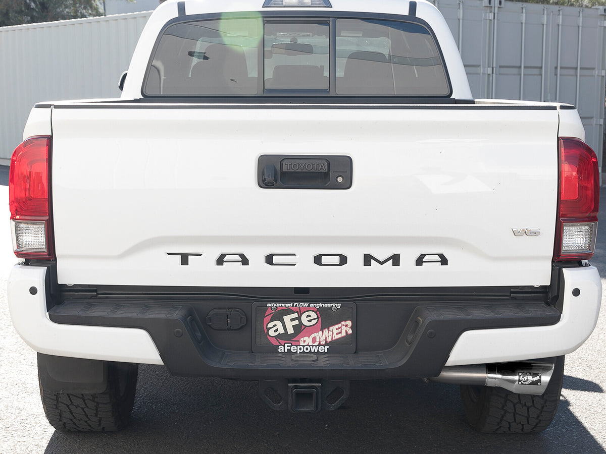 Mach Force-Xp 2-1/2 Inch 304 Stainless Steel Cat-Back Exhaust w/Tips Toyota Tacoma 16-23 L4-2.7L/V6-3.5L aFe Power-4