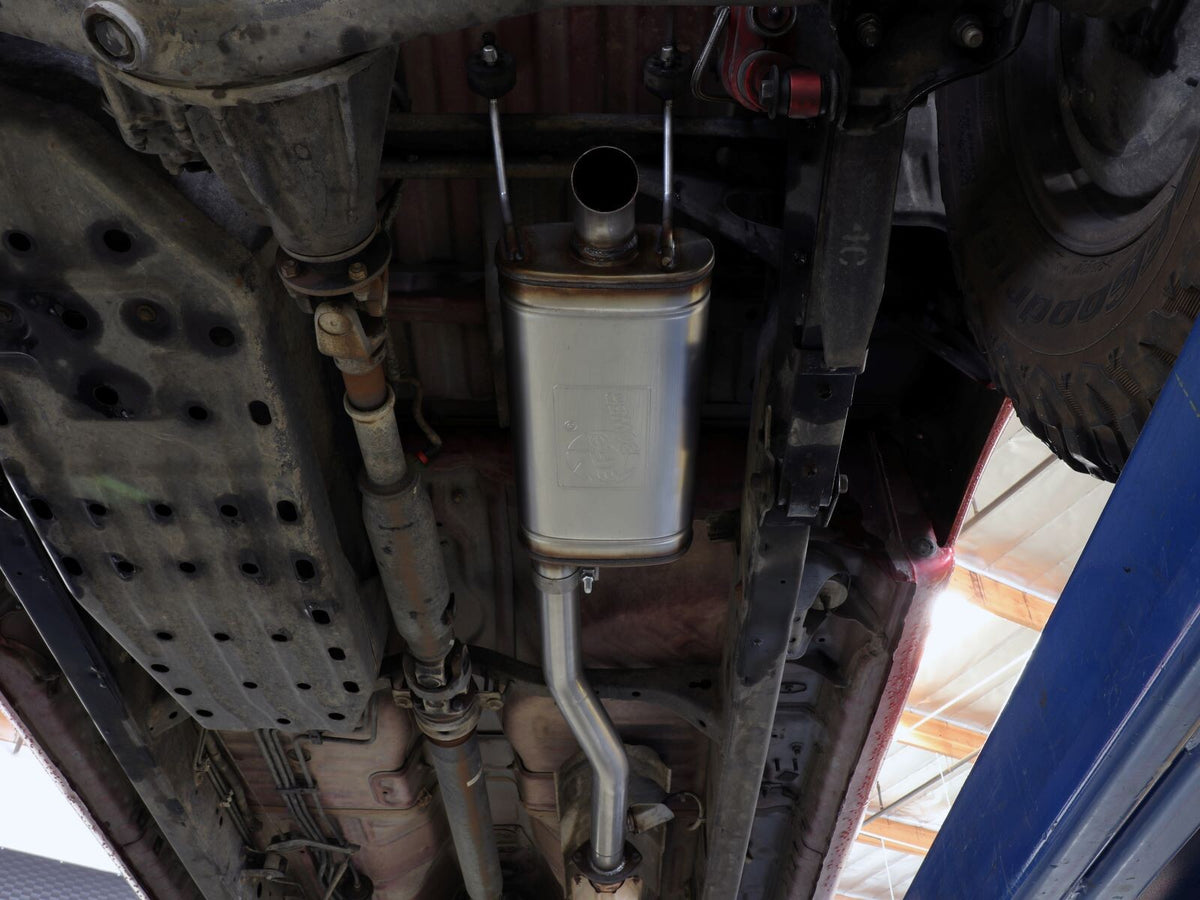 Rock Basher 2-1/2 Inch 409 Stainless Steel Cat-Back Hi-Tuck Exhaust System Toyota Tacoma 00-04 L4/V6 aFe Power-3