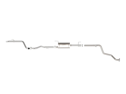 Mach Force-Xp 2-1/2 Inch 409 Stainless Steel Cat-Back Hi-Tuck Exhaust System Toyota Tacoma 24-26 L4-2.4L (t) aFe Power-1