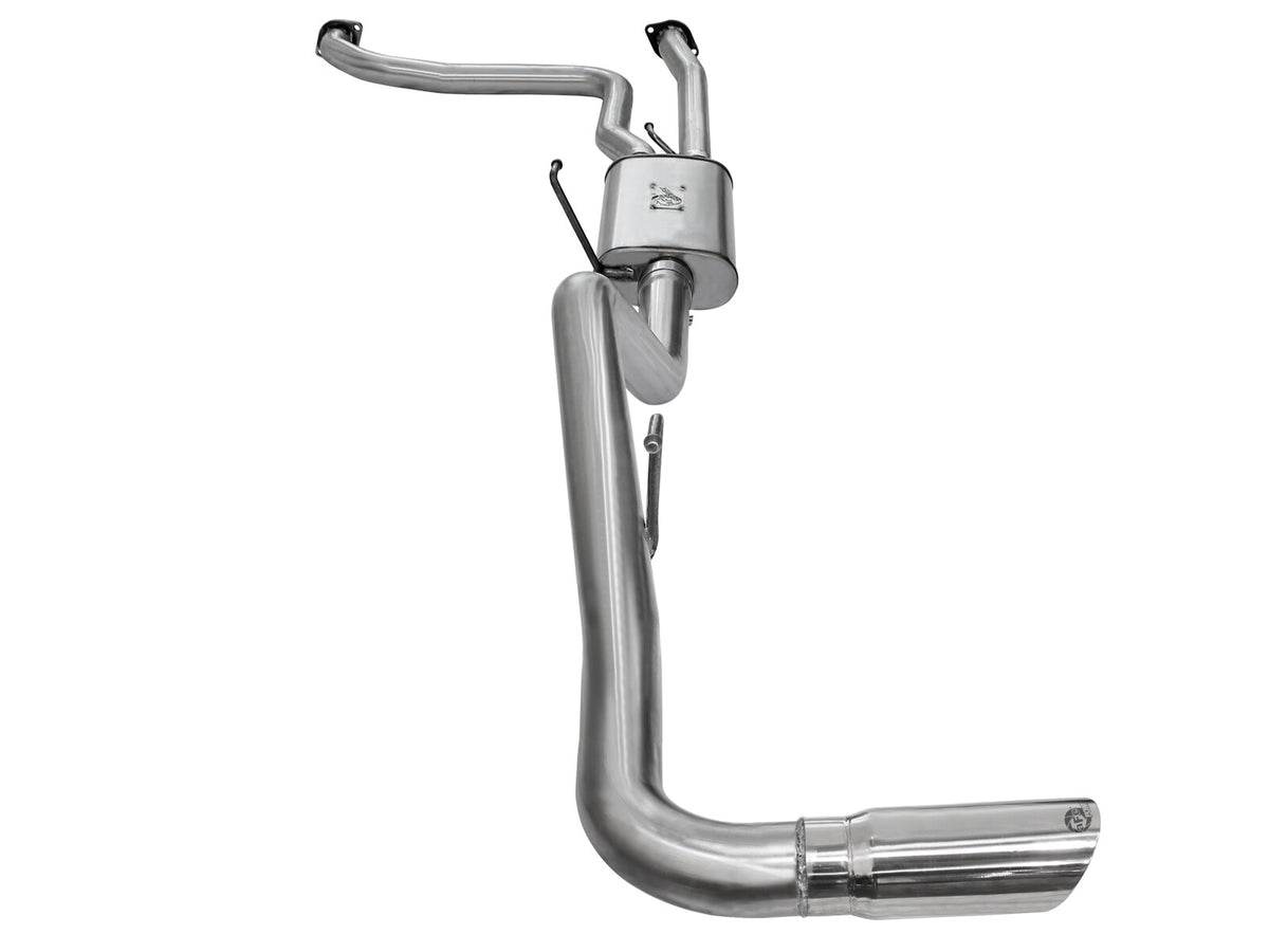 Mach Force-Xp 2-1/2 Inch to 3 Inch 409 Stainless Steel Cat-Back Exhaust System Nissan Frontier 05-19 V6-4.0L aFe Power-1