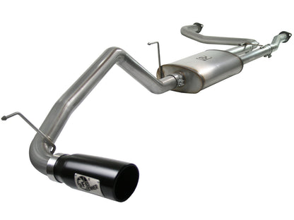 Mach Force-Xp 2-1/2 Inch to 3 Inch 409 Stainless Steel Cat-Back Exhaust w/ Tip Nissan Titan 04-15 V8-5.6L aFe Power-4