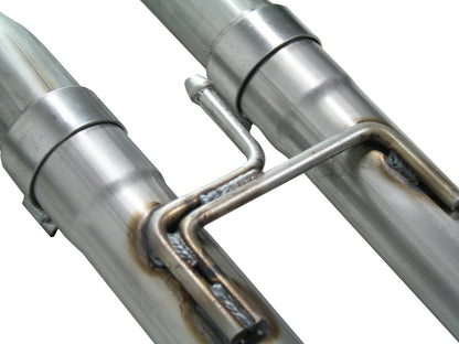 Mach Force-Xp 2-1/2 Inch to 3 Inch 409 Stainless Steel Cat-Back Exhaust w/ Tip Nissan Titan 04-15 V8-5.6L aFe Power-3