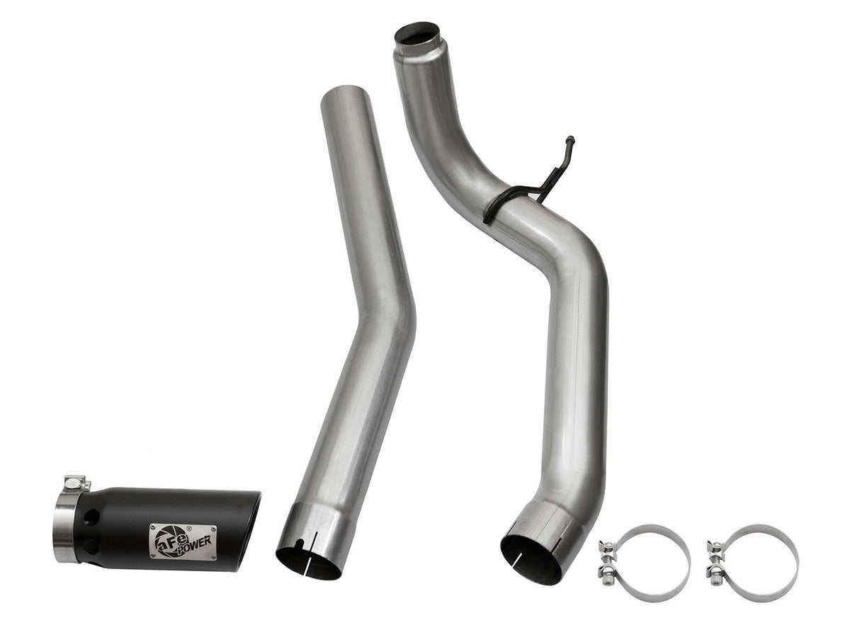 Large Bore-HD 4 Inch Dpf-Back Stainless Steel Exhaust System w/ Tip Nissan Titan Xd 16-19 V8-5.0L (td) aFe Power-13