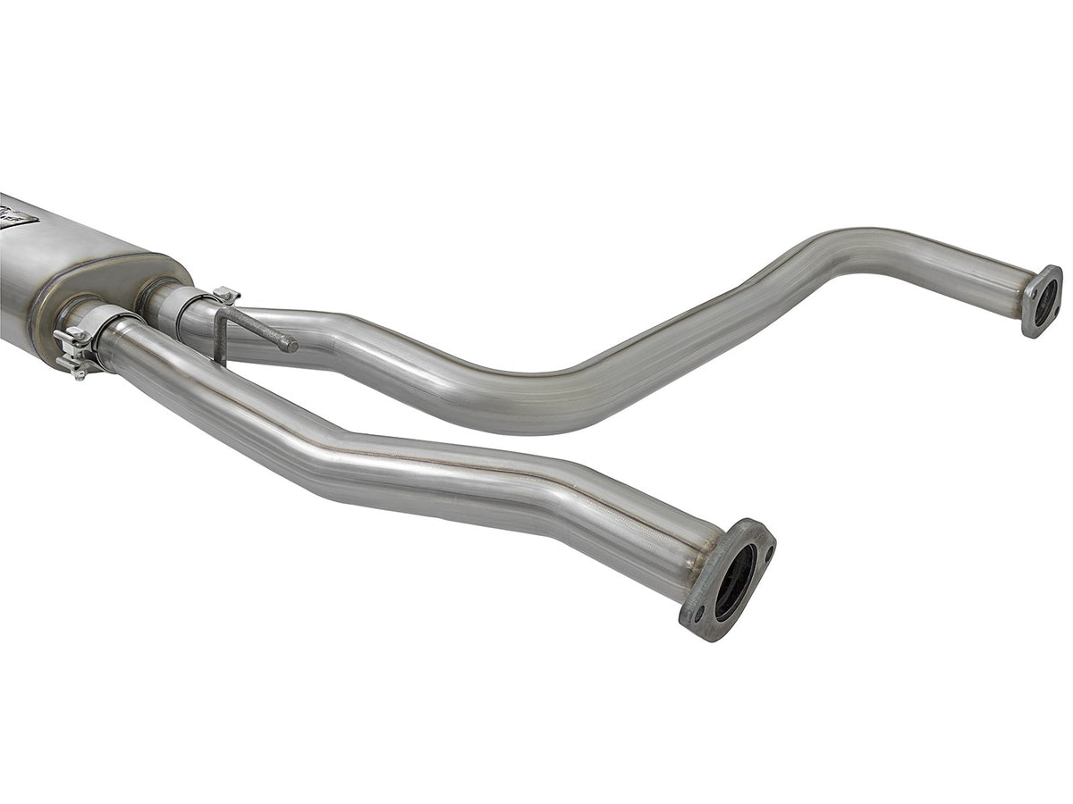 Rebel Series 3 Inch 409 Stainless Steel Cat-Back Exhaust System w/Black Tips Nissan Titan 04-15 V8-5.6L aFe Power-3