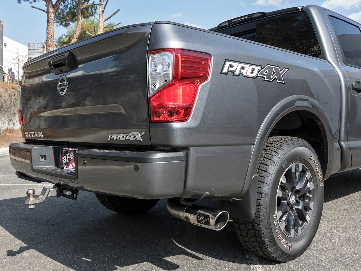 Mach Force-Xp 2-1/2 Cat-Back Exhaust System w/ Tip Nissan Titan 17-24 V8-5.6L aFe Power-6
