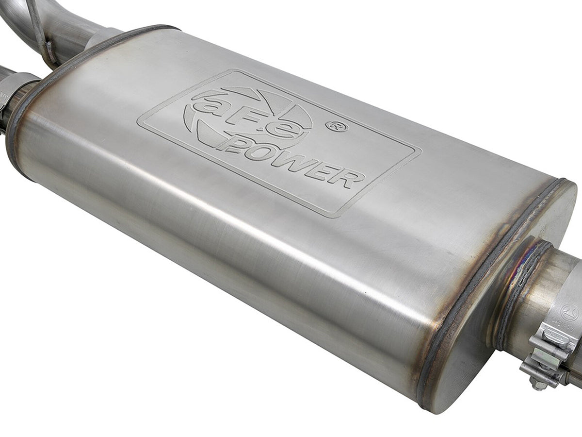 Mach Force-Xp 3 Inch to 4 Inch 409 Stainless Steel Cat-Back Exhaust System Nissan Titan Xd 16-24 V8-5.6L aFe Power-2