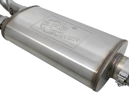 Mach Force-Xp 3 Inch to 4 Inch 409 Stainless Steel Cat-Back Exhaust System Nissan Titan Xd 16-24 V8-5.6L aFe Power-2