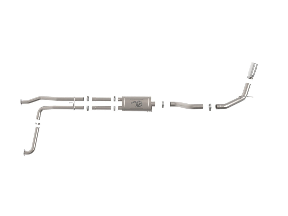 Mach Force-Xp 3 Inch to 4 Inch 409 Stainless Steel Cat-Back Exhaust System Nissan Titan Xd 16-24 V8-5.6L aFe Power-3
