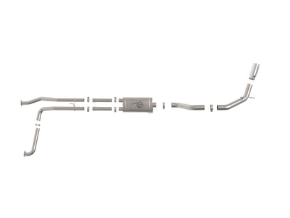 Mach Force-Xp 3 Inch to 4 Inch 409 Stainless Steel Cat-Back Exhaust System Nissan Titan Xd 16-24 V8-5.6L aFe Power-3