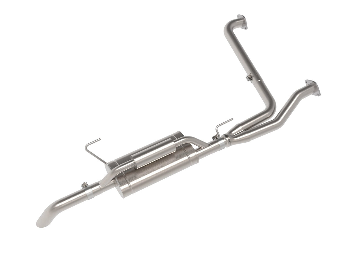 Rock Basher 2-1/2 Inch 409 Stainless Steel Cat-Back Hi-Tuck Exhaust System Nissan Frontier 22-26 V6-3.8L aFe Power