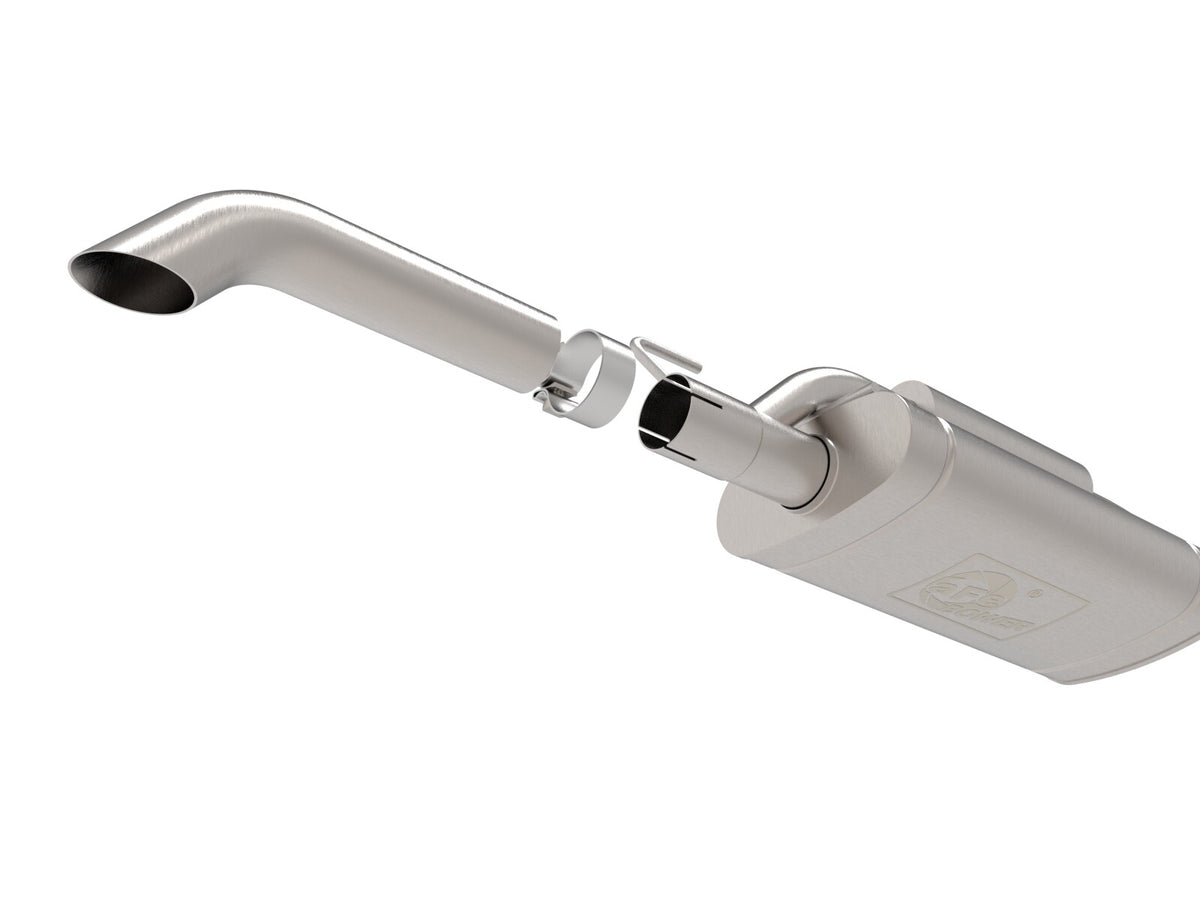 Rock Basher 2-1/2 Inch 409 Stainless Steel Cat-Back Hi-Tuck Exhaust System Nissan Frontier 22-26 V6-3.8L aFe Power-1