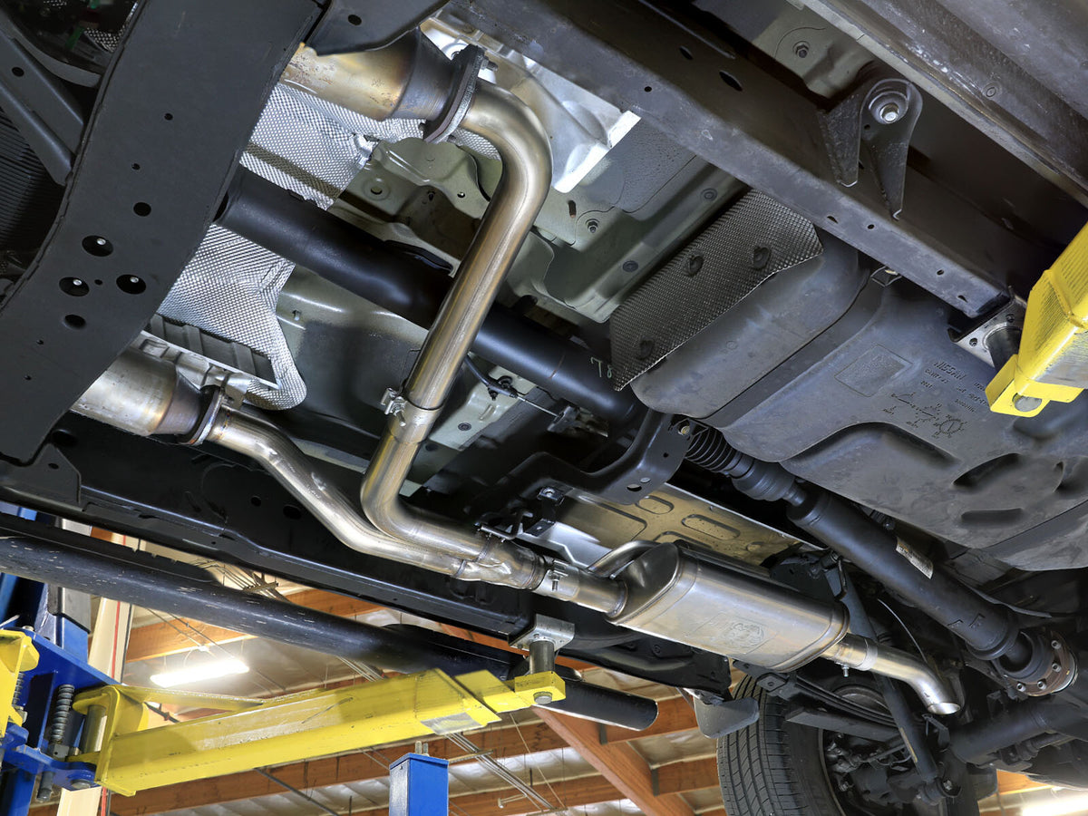Rock Basher 2-1/2 Inch 409 Stainless Steel Cat-Back Hi-Tuck Exhaust System Nissan Frontier 22-26 V6-3.8L aFe Power-5