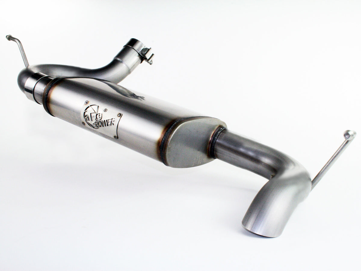 Mach Force-Xp 2-1/2 Inch 409 Stainless Steel Axle-Back Hi-Tuck Exhaust System Jeep Wrangler (JK) 07-18 V6-3.6L/3.8L aFe Power-1