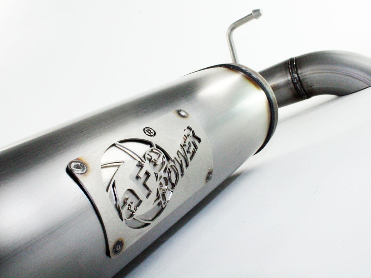Mach Force-Xp 2-1/2 Inch 409 Stainless Steel Axle-Back Hi-Tuck Exhaust System Jeep Wrangler (JK) 07-18 V6-3.6L/3.8L aFe Power-2