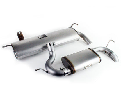 Mach Force-Xp 2-1/2 Inch 409 Stainless Steel Axle-Back Hi-Tuck Exhaust System Jeep Wrangler (JK) 07-18 V6-3.6L/3.8L aFe Power-5
