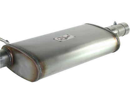 Mach Force-Xp 2-1/2 Inch 409 Stainless Steel Cat-Back Hi-Tuck Exhaust System Jeep Wrangler (TJ) 97-06 L6-4.0L aFe Power-1