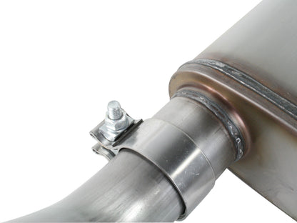 Mach Force-Xp 2-1/2 Inch 409 Stainless Steel Cat-Back Hi-Tuck Exhaust System Jeep Wrangler (TJ) 97-06 L6-4.0L aFe Power-2