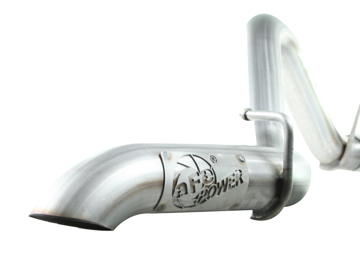 Mach Force-Xp 2-1/2 Inch 409 Stainless Steel Cat-Back Hi-Tuck Exhaust System Jeep Wrangler (TJ) 97-06 L6-4.0L aFe Power-4