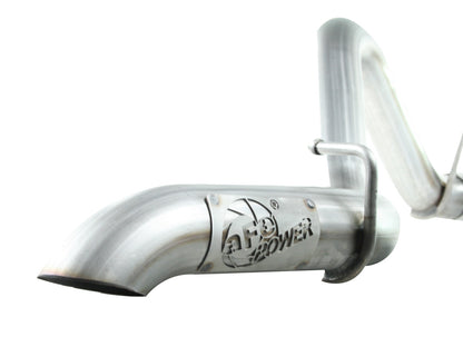 Mach Force-Xp 2-1/2 Inch 409 Stainless Steel Cat-Back Hi-Tuck Exhaust System Jeep Wrangler (TJ) 97-06 L6-4.0L aFe Power-4