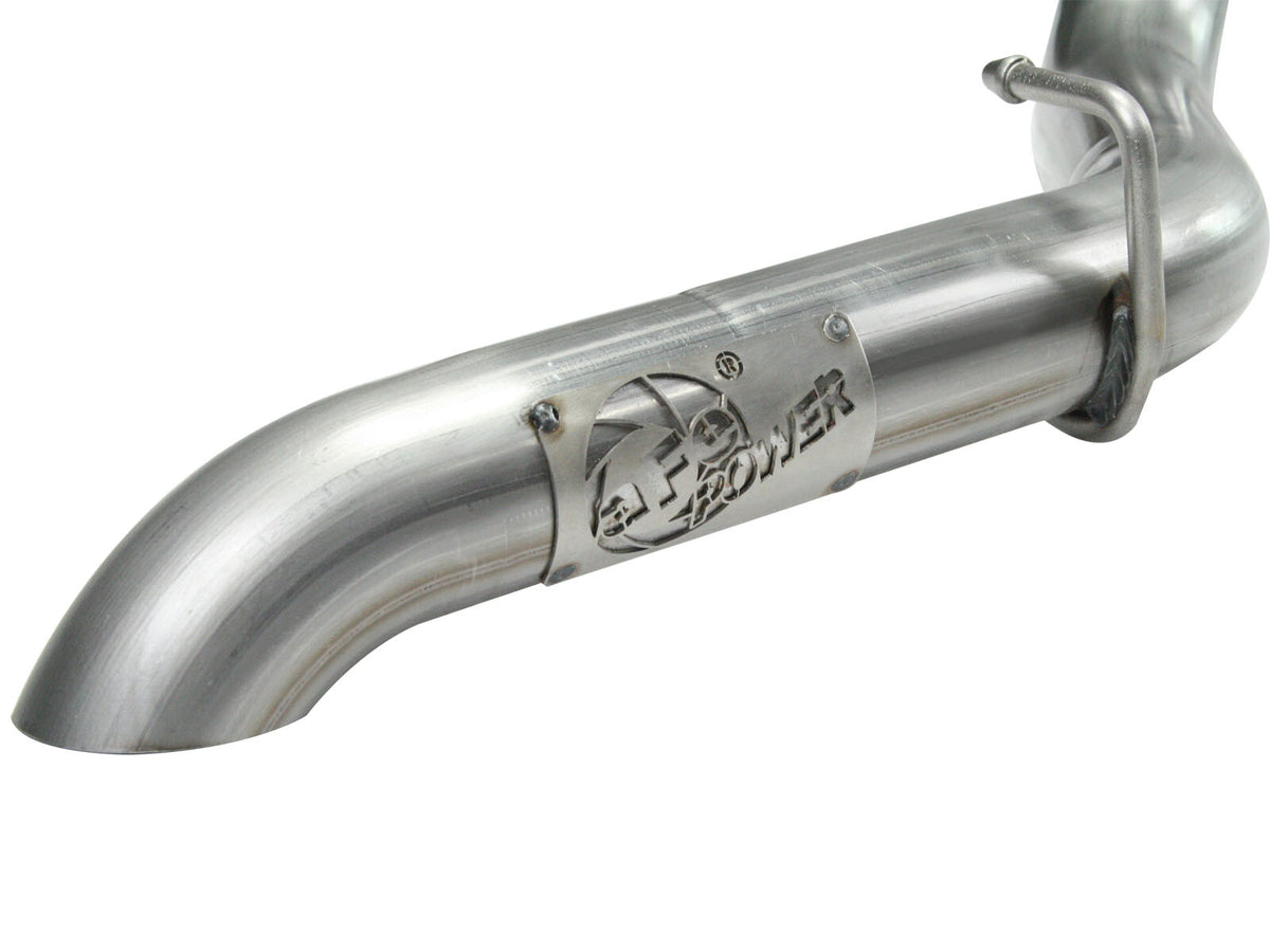 Mach Force-Xp 2-1/2 Inch 409 Stainless Steel Cat-Back Hi-Tuck Exhaust System Jeep Wrangler (TJ) 04-06 L6-4.0L aFe Power-4