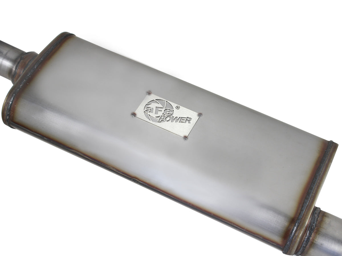 Mach Force-Xp 2-1/2 Inch 409 Stainless Steel Cat-Back Hi-Tuck Exhaust System Jeep Wrangler (JK) 12-18 V6-3.6L aFe Power-3