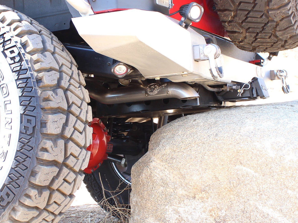 Mach Force-Xp 3 Inch 409 Stainless Steel Cat-Back Hi-Tuck Exhaust System Jeep Wrangler (JK) 12-18 V6-3.6L aFe Power-6