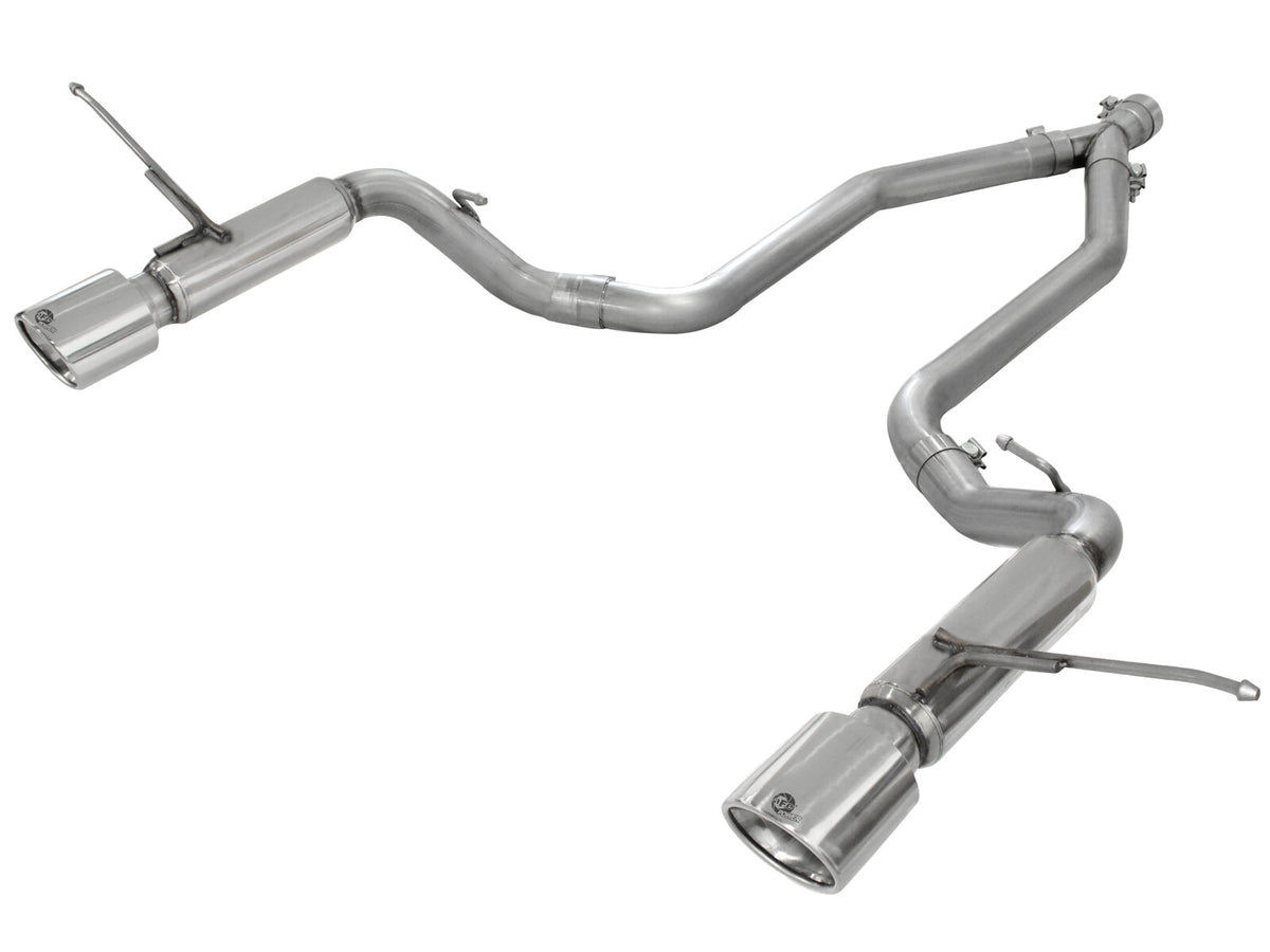 Large Bore-HD 2-1/2 Inch 409 Stainless Steel Dpf-Back Exhaust System W/Resonators Jeep Grand Cherokee (WK2) 14-19 V6-3.0L (td) EcoDiesel aFe Power