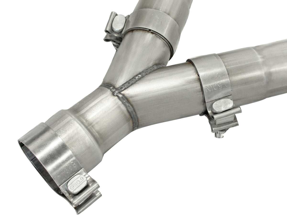 Large Bore-HD 2-1/2 Inch 409 Stainless Steel Dpf-Back Exhaust System W/Resonators Jeep Grand Cherokee (WK2) 14-19 V6-3.0L (td) EcoDiesel aFe Power-4