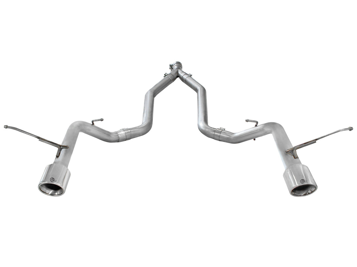 Large Bore-HD 2-1/2 Inch 409 Stainless Steel Dpf-Back Exhaust System W/O Resonators Jeep Grand Cherokee (WK2) 14-19 V6-3.0L (td) EcoDiesel aFe Power-1