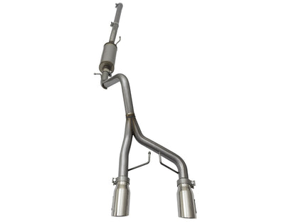 Rebel Series 2-1/2 Inch 409 Stainless Steel Cat-Back Exhaust System w/Polished Tip Jeep Wrangler (JK) 2/4 Door 07-18 V6-3.6L/3.8L aFe Power-1