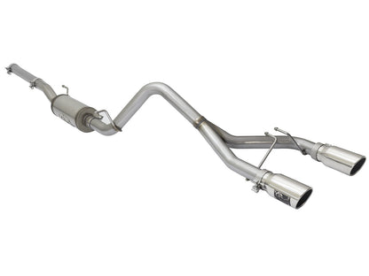 Rebel Series 2-1/2 Inch 409 Stainless Steel Cat-Back Exhaust System w/Polished Tip Jeep Wrangler (JK) 2/4 Door 07-18 V6-3.6L/3.8L aFe Power-2