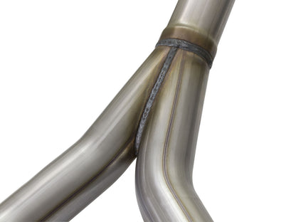 Rebel Series 2-1/2 Inch 409 Stainless Steel Cat-Back Exhaust System w/Polished Tip Jeep Wrangler (JK) 2/4 Door 07-18 V6-3.6L/3.8L aFe Power-5