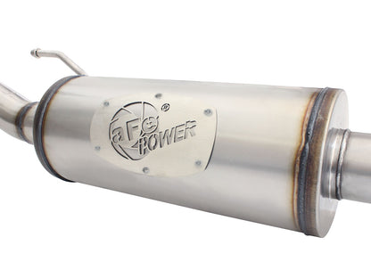 Mach Force-Xp 2-1/2 Inch 409 Stainless Steel Cat-Back Hi-Tuck Exhaust System Jeep Wrangler (JK) 07-18 V6-3.6L/3.8L aFe Power-3