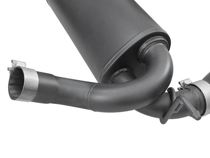 Rebel Series 2-1/2 Inch 409 Stainless Steel Axle-Back Exhaust System w/ Black Tips Jeep Wrangler (JK) 07-18 V6-3.6L/3.8L aFe Power-2