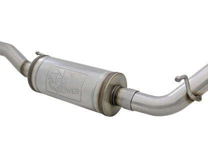 Rebel Series 2-1/2 Inch 409 Stainless Steel Cat-Back Exhaust System w/ Black Tips Jeep Wrangler (JK) 07-18 V6-3.6L/3.8L aFe Power-2