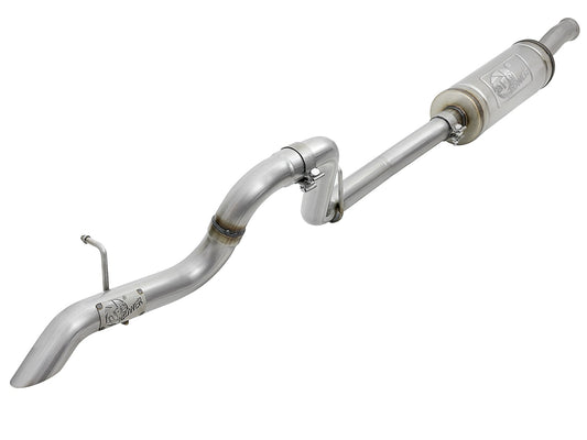Mach Force-Xp 2-1/2 Inch 409 Stainless Steel Cat-Back Hi-Tuck Exhaust System No Tip Jeep Wrangler (Jl) 18-26 V6-3.6L aFe Power