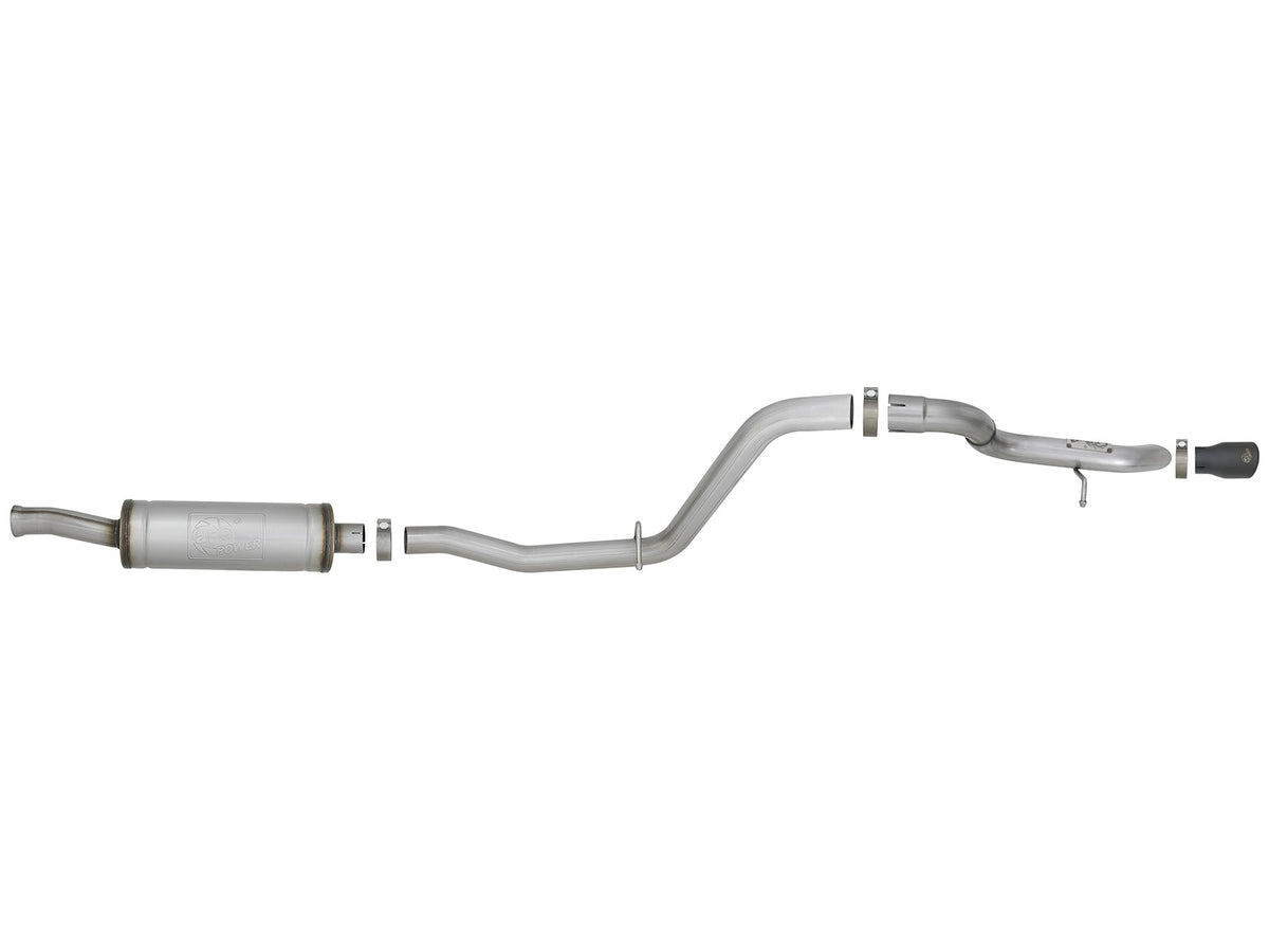 Mach Force-Xp 2-1/2 Inch 409 Stainless Steel Cat-Back Hi-Tuck Exhaust System Tip Jeep Wrangler (Jl) 18-26 V6-3.6L aFe Power-10