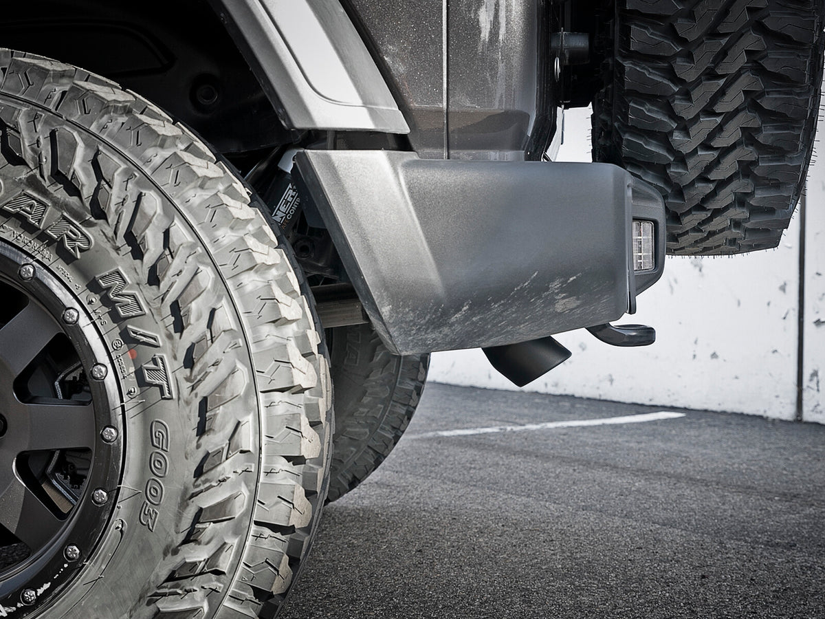 Mach Force-Xp 2-1/2 Inch 409 Stainless Steel Cat-Back Hi-Tuck Exhaust System Tip Jeep Wrangler (Jl) 18-26 V6-3.6L aFe Power-12