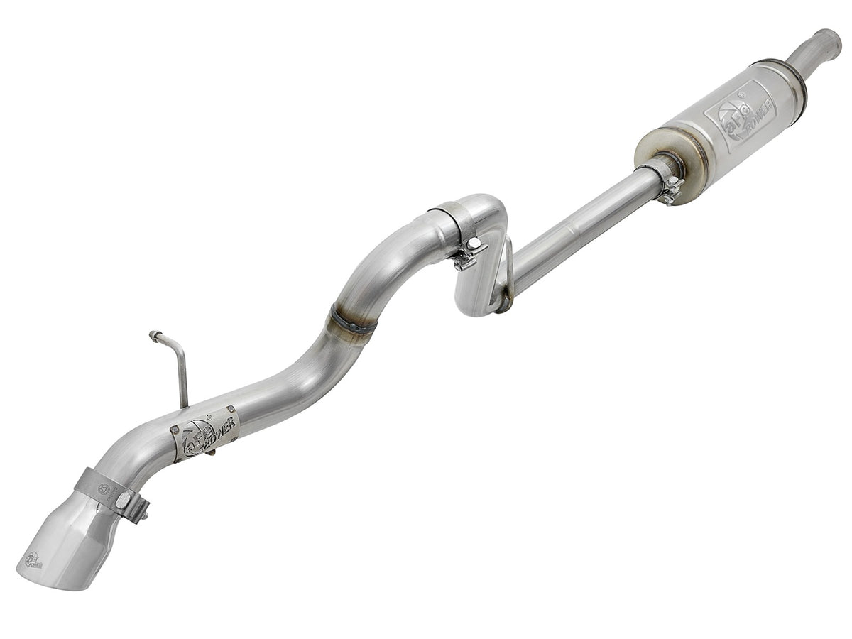 Mach Force-Xp 2-1/2 Inch 409 Stainless Steel Cat-Back Hi-Tuck Exhaust System Tip Jeep Wrangler (Jl) 18-26 V6-3.6L aFe Power